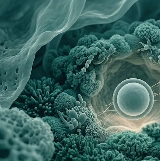 Endometrial lining sample under receptivity analysis